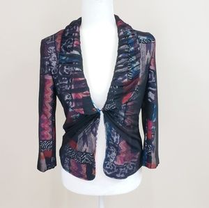 Alberto Makali Multicolor Mesh Blazer Sz. S